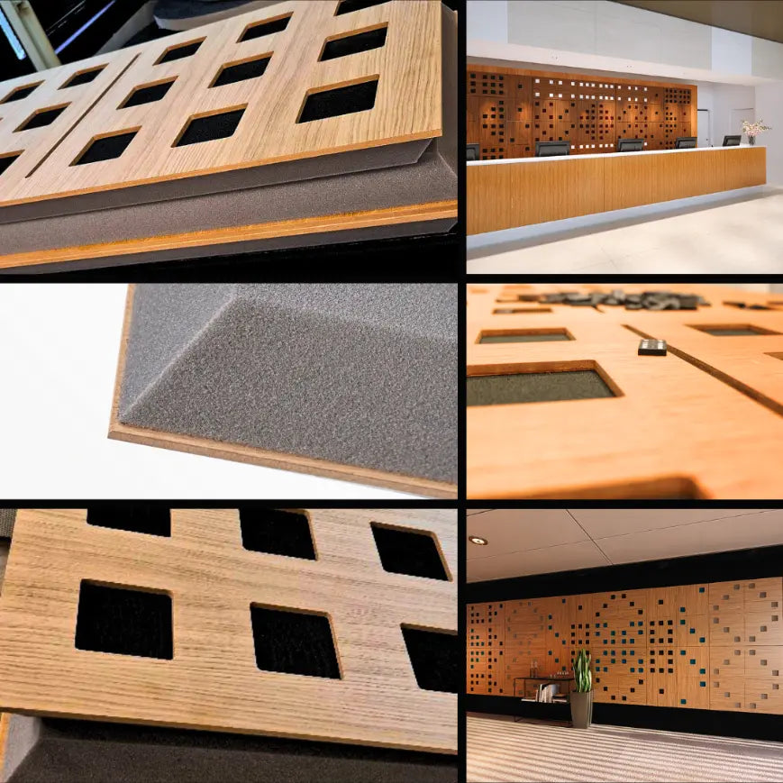 Domino DP6 houten akoestisch geperforeerd textielpaneel - DECIBEL Shop - Afbeelding 6