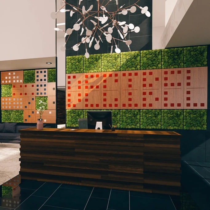 Domino DP9 akoestisch paneel met geperforeerd houttextiel - DECIBEL Shop - Afbeelding 2