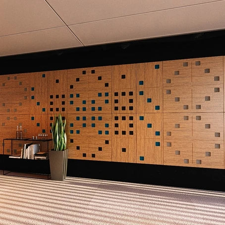 Domino DP9 akoestisch paneel met geperforeerd houttextiel - DECIBEL Shop - Afbeelding 4
