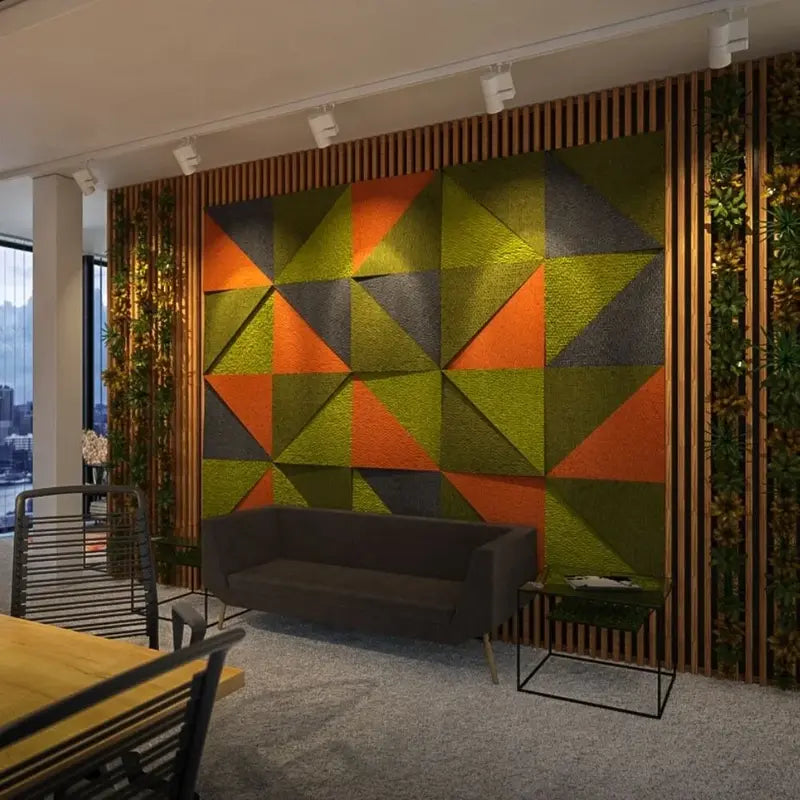 Akoestisch Driehoek Paneel | Akoestisch Textiel Paneel | DECIBEL Shop - Afbeelding 4