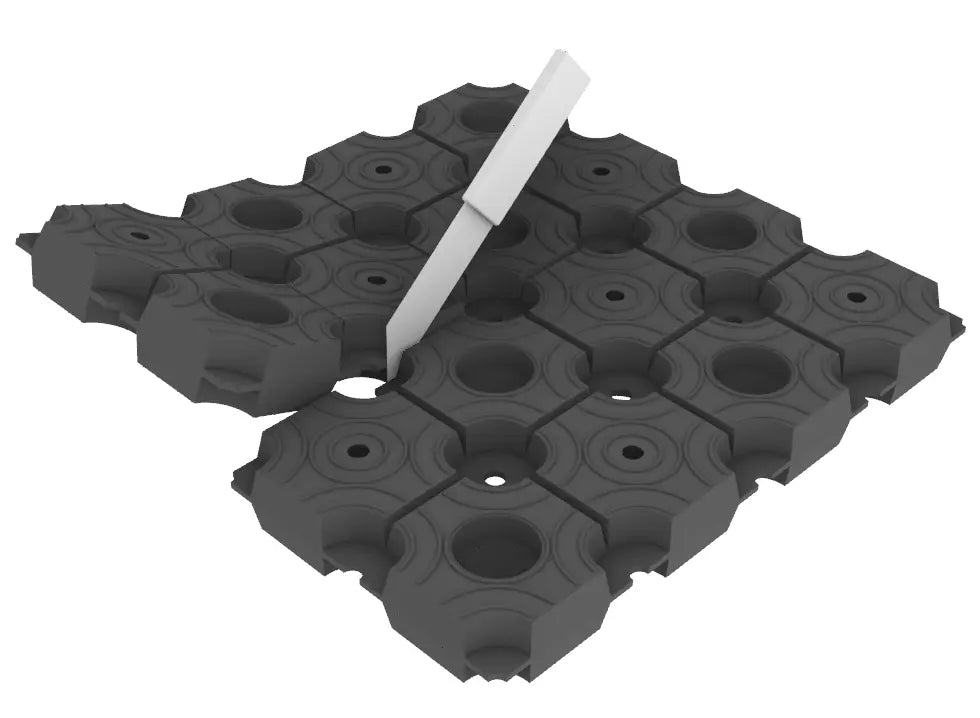 Vibro-TiLe Anti-Vibratiematten - Machine & HVAC Trillingsdemping - DECIBEL Shop - Afbeelding 3